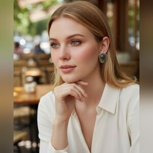 Elegant Silver Stud Earrings
